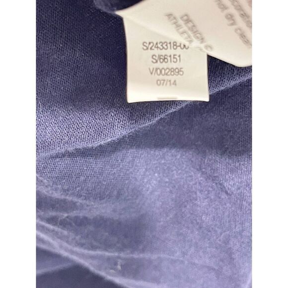 Athleta Shanti Colorblock Pullover Long Sleeve T-Shirt Scoop Neck Blue Medium - Picture 8 of 10